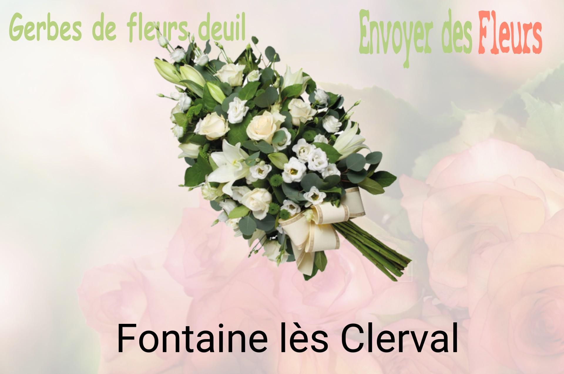 Gerbe de fleurs de deuil livrée à Fontaine-lès-Clerval